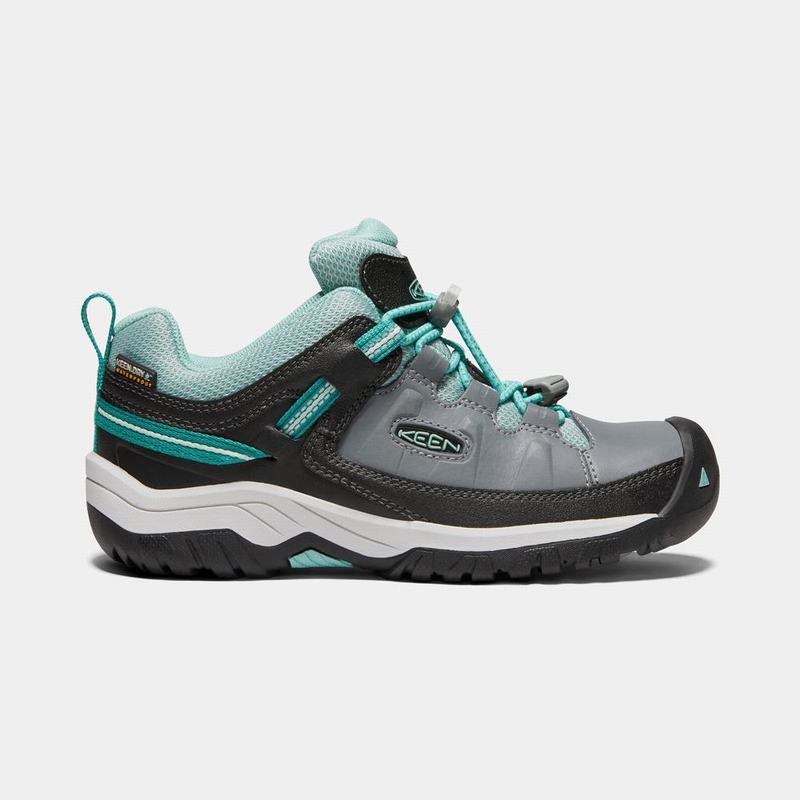 Zapatillas Trekking Keen Niños Colombia - Keen Targhee Waterproof Gris/Turquesa (YDLOK9251)